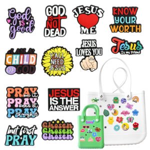 Wholesale Custom PVC Bogg Bag Charms - Glitter Bowtie & Logo Designs (Bulk)