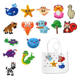 Wholesale Custom Silicone Bogg Bag Charms - Logo Insert Accessories for Totes