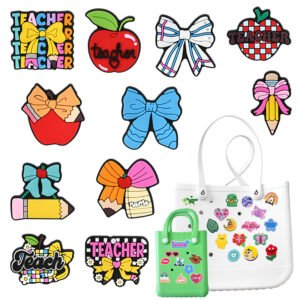 EVA Beach Bags for Women & Kids - Small Tote with DIY Rubber Charms