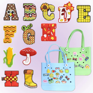 Wholesale Custom Rubber/Silicone Charms - Blank Logo Inserts for Bags