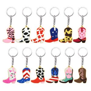 Customized Vintage cowboy boots Keychains